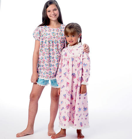 McCall's - M6831 Girls' Sleepwear | Easy - WeaverDee.com Sewing & Crafts - 1