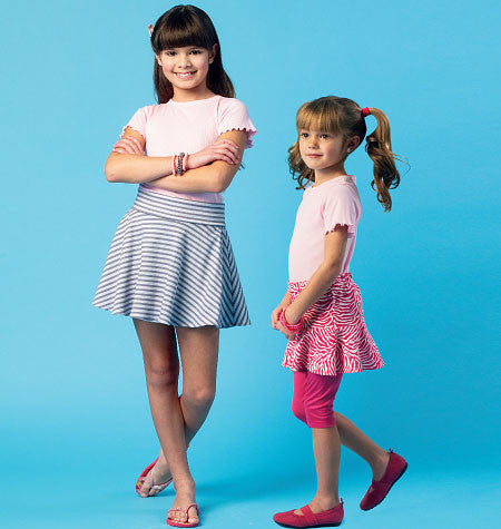 McCall's - M6918 Girls' Skorts | Easy - WeaverDee.com Sewing & Crafts - 1