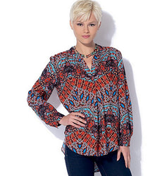 McCall's - M7324 Misses' Half Placket Tops & Tunic - WeaverDee.com Sewing & Crafts - 1