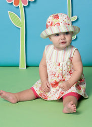 McCall's - M7342 Baby Back-Bow Dresses, Panties, Leggings & Bucket Hat - WeaverDee.com Sewing & Crafts - 1