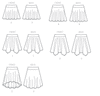 McCall's - M7345 Children's/Girls' Skirts (Straight, Handkerchief, or High-Low Hem) - WeaverDee.com Sewing & Crafts - 8