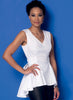 McCall's - M7356 Misses' V-Neck Fit & Flare or Godet Tops - WeaverDee.com Sewing & Crafts - 3