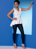 McCall's - M7356 Misses' V-Neck Fit & Flare or Godet Tops - WeaverDee.com Sewing & Crafts - 2