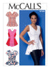 McCall's - M7356 Misses' V-Neck Fit & Flare or Godet Tops - WeaverDee.com Sewing & Crafts - 1