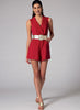 McCall's - M7366 Misses' Pleated Surplice or Plunging-Neckline Rompers, Jumpsuits & Belt - WeaverDee.com Sewing & Crafts - 7