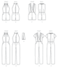 McCall's - M7366 Misses' Pleated Surplice or Plunging-Neckline Rompers, Jumpsuits & Belt - WeaverDee.com Sewing & Crafts - 10