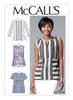 McCall's - M7390 Misses' Split-Neck, Seam-Detail Tops - WeaverDee.com Sewing & Crafts - 1