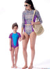 McCall's - M7417 Misses'/Girls' Raglan Sleeve Rash Guards & Bikini Bottoms - WeaverDee.com Sewing & Crafts - 2