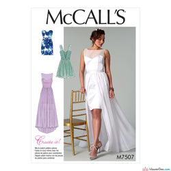 McCall's - M7507 Misses' Mix-and-Match Sweetheart Dresses - WeaverDee.com Sewing & Crafts - 1