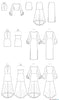 McCall's Pattern M7569 Misses' Column & Trumpet Dresses with Bodice & Sleeve Variations