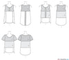 McCall's Pattern M7600 Misses'/Women's Pullover Tops with Contrast & Sleeve Variations