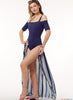 McCall's Pattern M7606 Misses' Off-the-Shoulder Bodysuits & Wrap Skirts with Side Tie