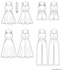 McCall's Pattern M7626 Misses' Dresses, Belt, Romper & Jumpsuit with Pockets