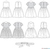 McCall's Pattern M7648 Childrens'/Girls' Gathered Dresses with Petticoat & Sash