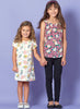 McCall's Pattern M7709 Children's/Girls' Tops, Dresses & Leggings