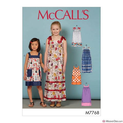 McCall's Pattern M7768 Children's/Girls' Dresses