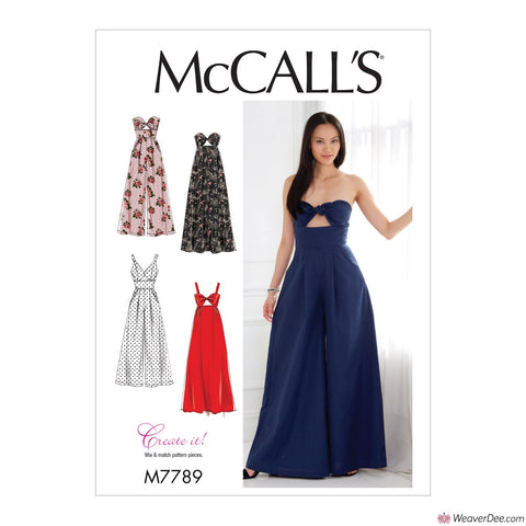 McCall's Pattern M7789 Misses' Dresses & Jumpsuits