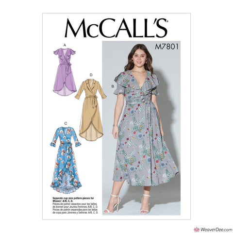McCall's Pattern M7801 Misses' Dresses & Belt