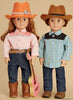 McCall's Pattern M7883 Cowboy / Cowgirl Outfits for 18" Doll