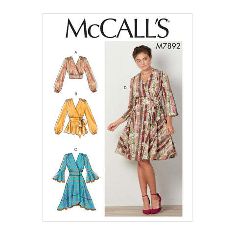 McCall's Pattern M7892 Misses' Tops & Dresses