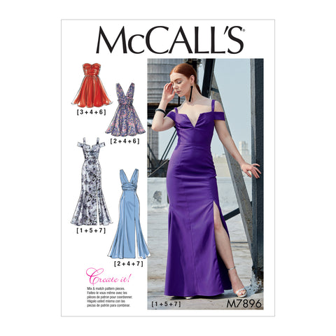 McCall's Pattern M7896 Misses' Dresses