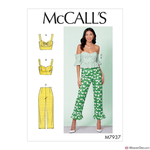 McCall's Pattern M7937 Misses' Tops & Trousers