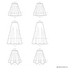 McCall's Pattern M8061 Misses' Flared Skirts #EveMcCalls