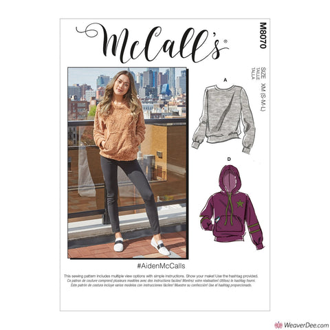 McCall's Pattern M8070 Misses' & Mens Tops #AidenMcCalls
