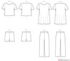 McCall's Pattern M8160 Misses' & Miss Petite Short Sleeve Top, Dress, Pull-On Shorts & Pants #AgnesMcCalls