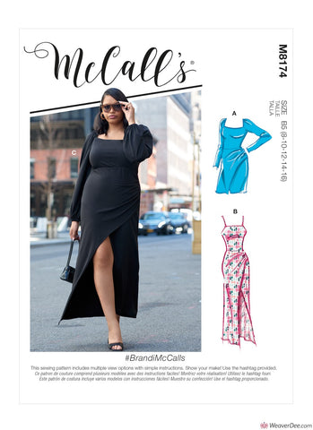McCall's Pattern M8174 Misses' & Women's Dresses #BrandiMcCalls
