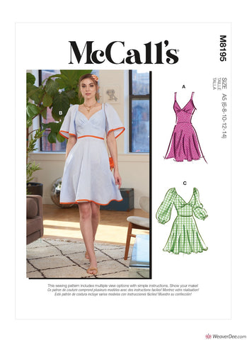 McCall's Pattern M8195 Misses' Dresses