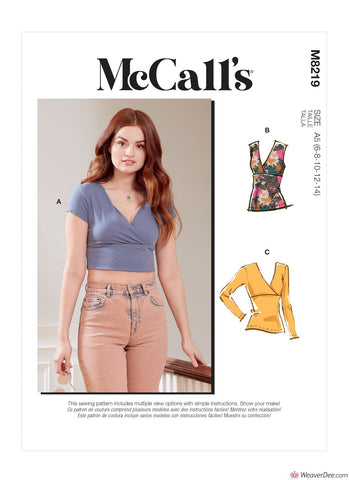 McCall's Pattern M8219 Misses' Top