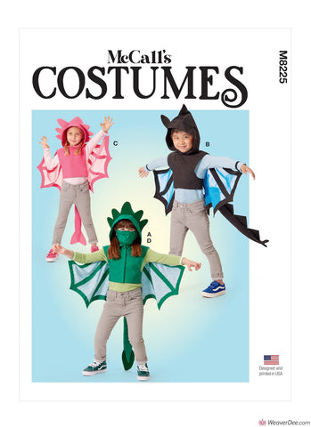 McCall's Pattern M8225 Kids' Dragon Cape & Mask Costume