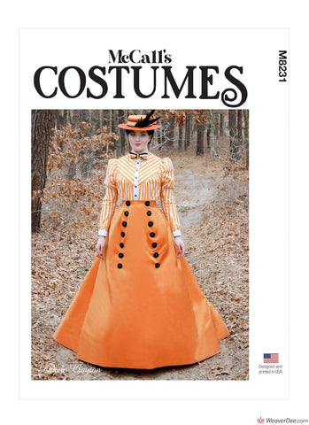 McCall's Pattern M8231 Blouse & Skirt - Historical 1890s Victorian