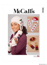 McCall's Pattern M8232 Misses' Knit Hats & Fingerless Gloves