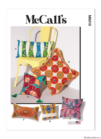 McCall's Pattern M8310 Pillows