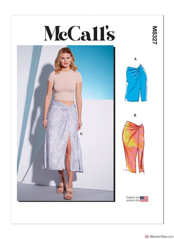 McCall's Pattern M8327 Misses' Knit Skirts