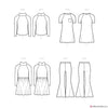 McCall's Pattern M8353 Children's & Girls' Knit Top, Dresses & Pants