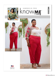 KnowMe Sewing Pattern ME2005 Women's Top & Pants - by Aaronica B. Cole