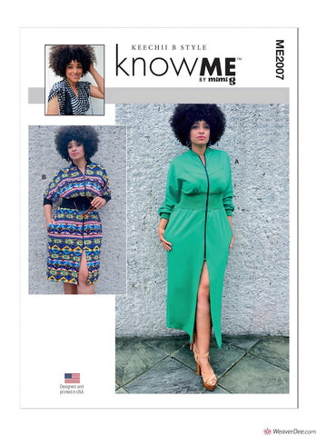 KnowMe Sewing Pattern ME2007 Misses' Knit Dresses by Keechii B Style