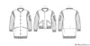 KnowMe Sewing Pattern ME2010 Men's Varsity Bomber Jacket In 2 Lengths - by Sins of Many
