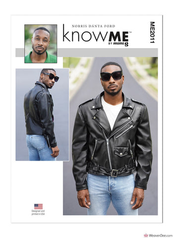 KnowMe Sewing Pattern ME2011 Men's Moto Jacket - by Norris Dánta Ford