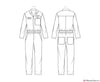 KnowMe Sewing Pattern ME2012 Men's Jumpsuit - by Norris Dánta Ford