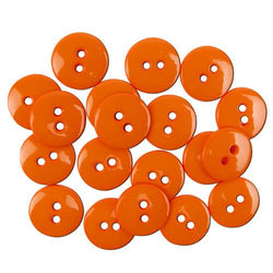 Favourite Findings Buttons: Orange Small 16mm (pack of 20)
