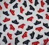 Cotton Poplin Fabric - Origami Sailor Hats White