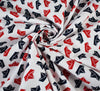 Cotton Poplin Fabric - Origami Sailor Hats White