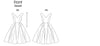 Vogue Pattern V1172 V-Neck Dress & Belt Vintage 1950s (Misses'/Misses' Petite)