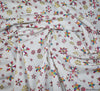 Christmas Metallic Cotton Fabric - Rainbow Snowflake Cream