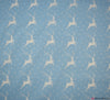 Polycotton Fabric - Reindeer & Stars Blue