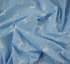 Polycotton Fabric - Reindeer & Stars Blue